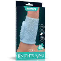 Насадка на член LoveToy Vibrating Drip Knights Ring Blue Насадка на член LoveToy Vibrating Drip Knights Ring Blue