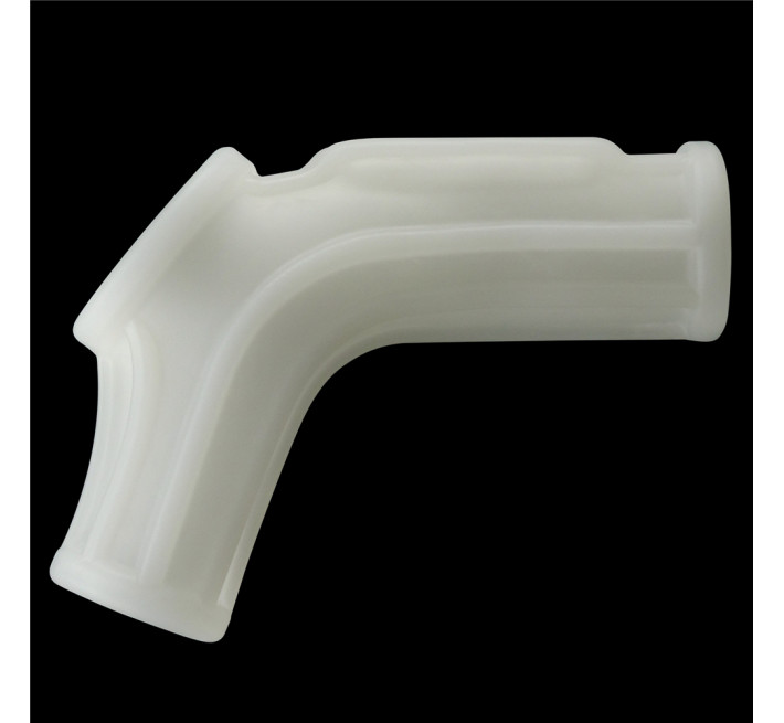 Насадка на член LoveToy Vibrating Ridge Knights Ring With Scrotum Sleeve White