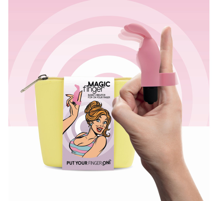 Вибратор на палец FeelzToys Magic Finger Vibrator Розовый