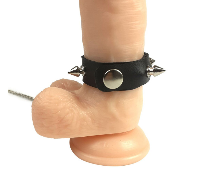 Кольцо для пениса Art of Sex Penis Ring с шипами и поводком