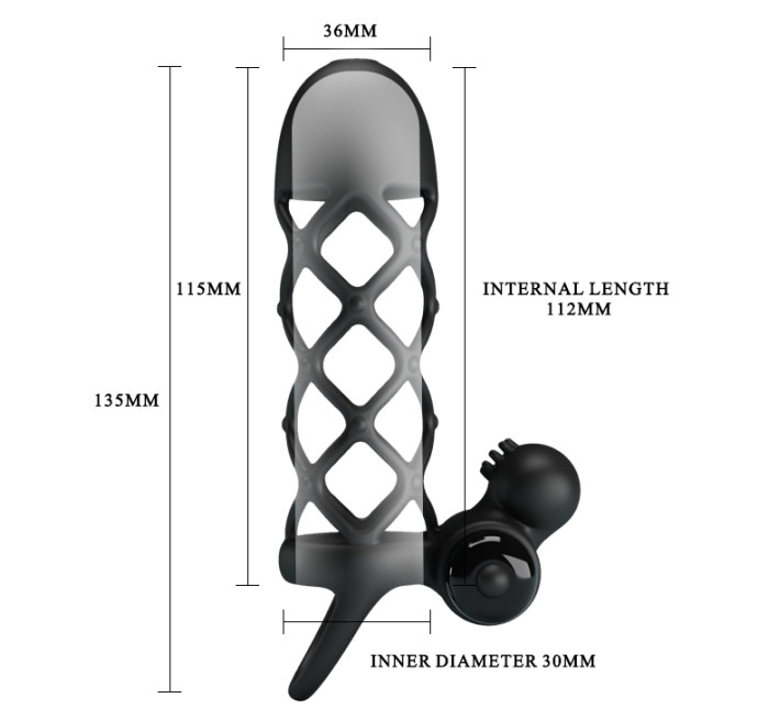 Насадка на член - Pretty Love Penis Sleeve I Black