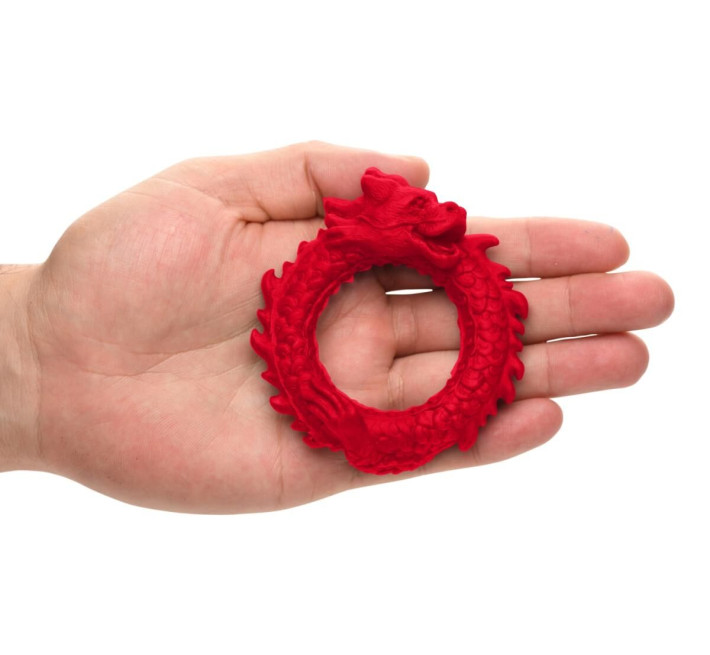 Ерекційне кільце Creature Cocks Rise of the Dragon Silicone Penis Ring - Red