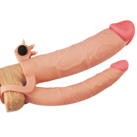 Насадка на член LoveToy Pleasure X Tender Vibrating Double Penis Sleeve Add 3
