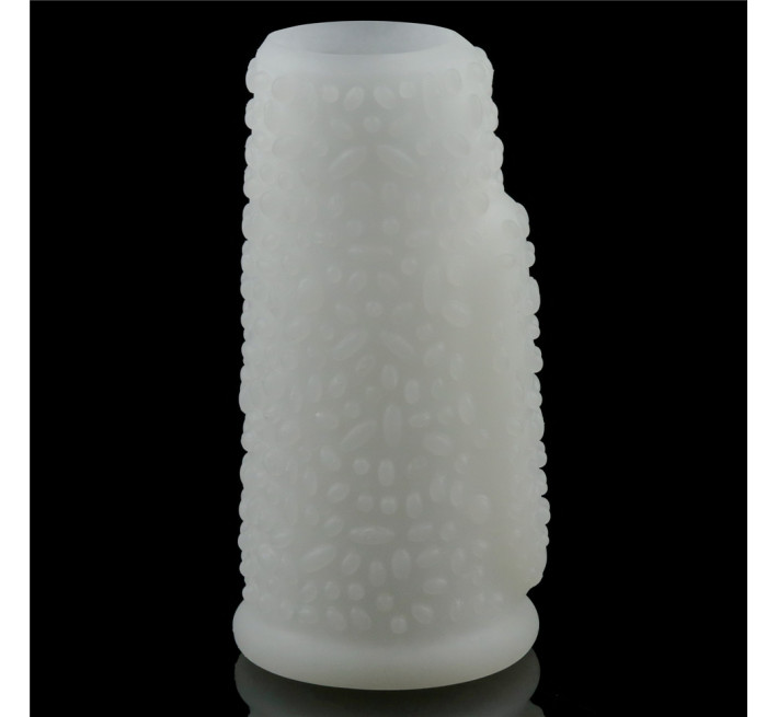 Насадка на член LoveToy Vibrating Drip Knights Ring White