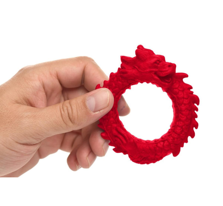 Ерекційне кільце Creature Cocks Rise of the Dragon Silicone Penis Ring - Red