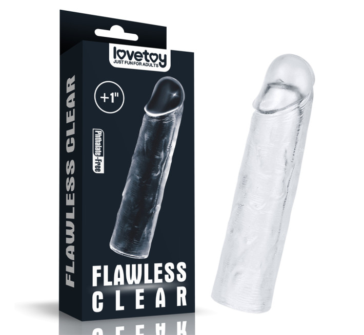 Насадка LoveToy Flawless Clear Penis Sleeve Add 1 Clear 651