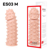 Насадка на член Kokos Extreme Sleeve ES.03 размер M, утолщающая, стимулирующий рельеф