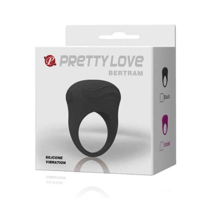 Эрекционное кольцо Pretty Love Bertram Черное