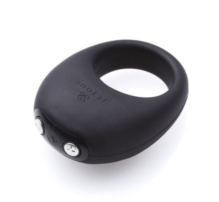 Премиум эрекционное кольцо Je Joue Mio Black с глубокой вибрацией