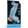 Насадка на член LoveToy Vibrating Wave Knights Ring With Scrotum Sleeve Blue