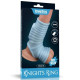 Насадка на член LoveToy Vibrating Wave Knights Ring With Scrotum Sleeve Blue