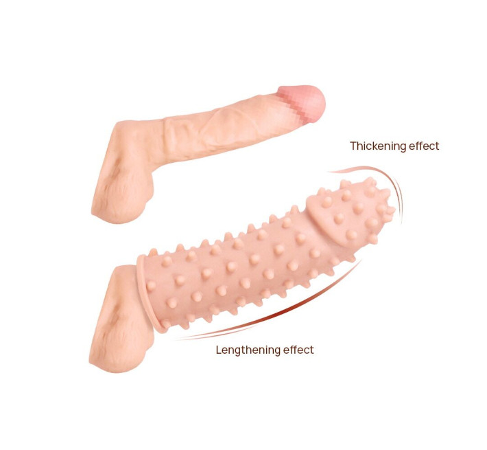 Насадка на член Kokos Extreme Sleeve ES.03 размер M, утолщающая, стимулирующий рельеф