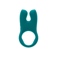 Ерекційне віброкільце з подвійною стимуляцією клітора Fun Factory NŌS deep sea blue, 2 мотори