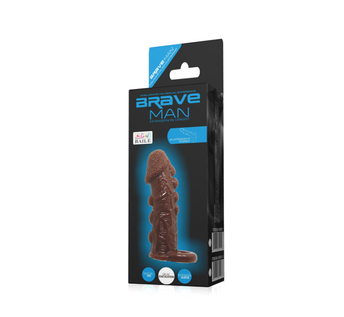 Насадка на член LyBaile Brave men Penis Sleeve Тілесна BI0512