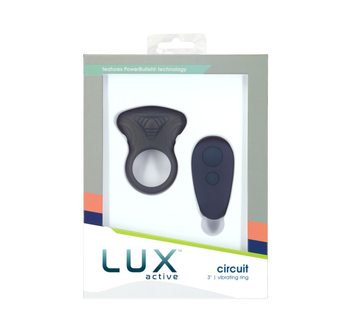 Эрекционное виброкольцо Lux Active Circuit Vibrating Cock Ring, пульт ДУ, 7 режимов вибрации