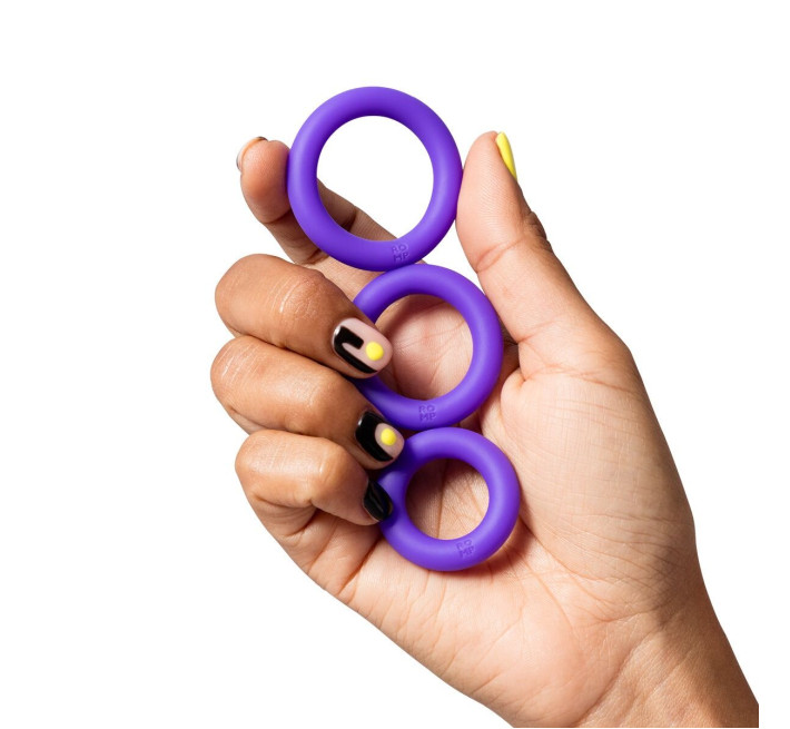 Набор эрекционных колец Romp Remix Trio, очень эластичные, диаметры 2; 2,5 и 2,9 см