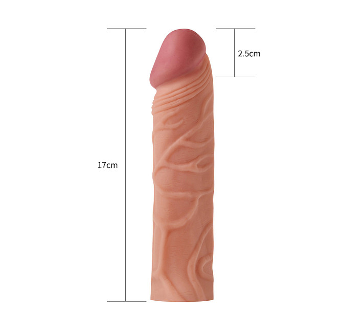 Удлиняющая насадка на пенис LoveToy Pleasure Extender 1 extension Sleeve Flesh Телесная