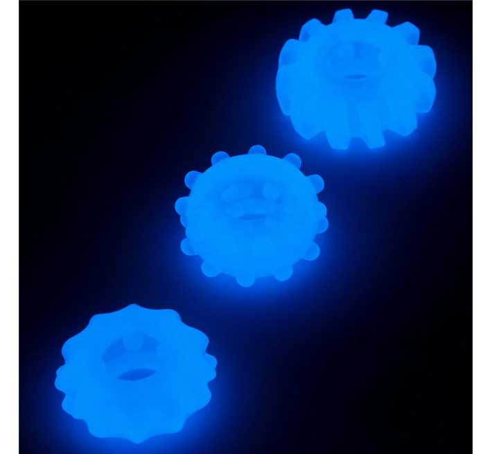 Набір ерекційних кілець LoveToy Lumino Play Penis Ring 824