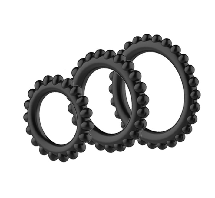 Ерекційні кільця LyBaile TITAN cock ring set Рожеве