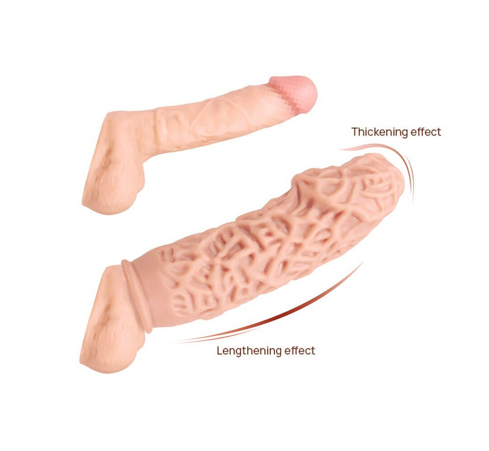 Насадка на член Kokos Extreme Sleeve ES.12 размер M, утолщающая, стимулирующий рельеф