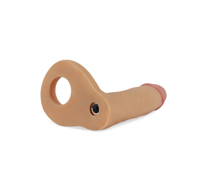 Насадка для подвійного проникнення LoveToy The Ultra Soft Double Sleeve 5,8 Vibro Тілесна