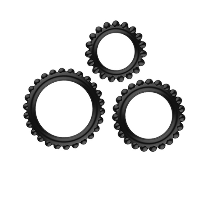 Ерекційні кільця LyBaile TITAN cock ring set Рожеве