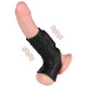 Насадка на член LoveToy Vibrating Drip Knights Ring With Scrotum Sleeve Black