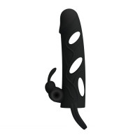 Насадка на член Pretty Love 5,5 Inch Vibrating Penis Sleeve Чорна Насадка на член Pretty Love 5,5 Inch Vibrating Penis Sleeve Чорна