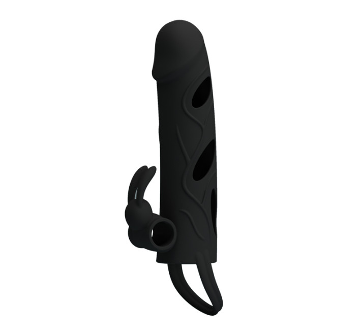 Насадка на член Pretty Love 55 Inch Vibrating Penis Sleeve Черная