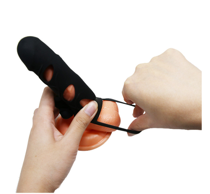 Насадка на член Pretty Love 55 Inch Vibrating Penis Sleeve Черная