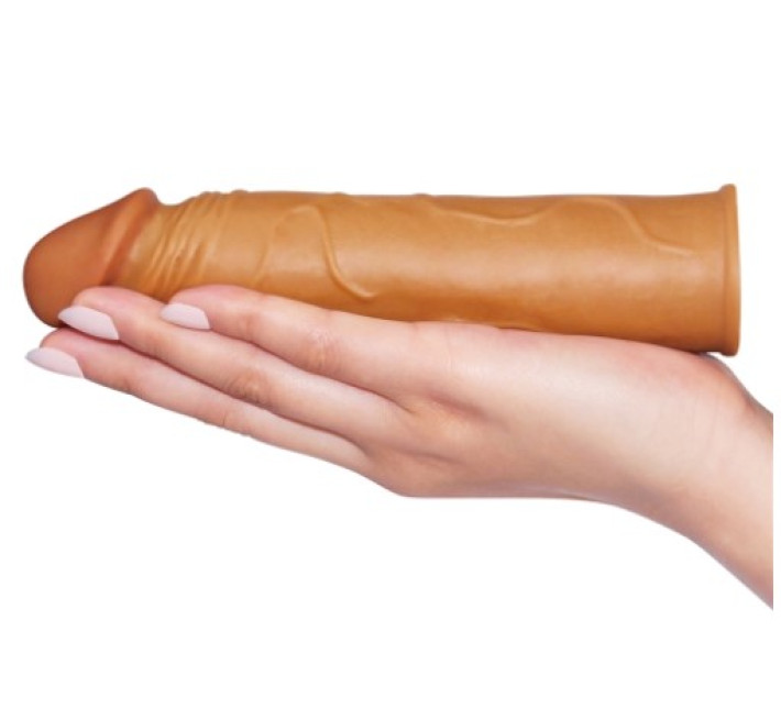Насадка на член LoveToy Pleasure X-Tender Penis Sleeve Add 1 Brown 154