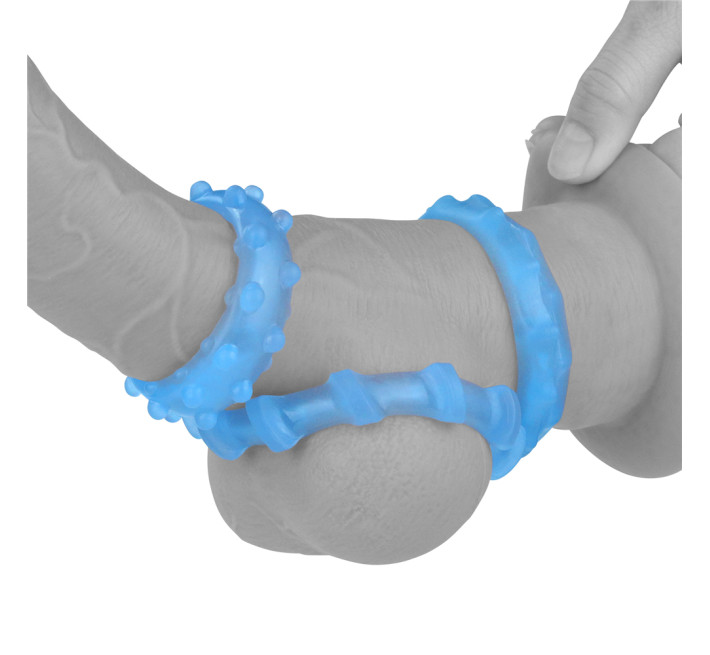 Набір ерекційних кілець LoveToy Lumino Play Penis Ring 824