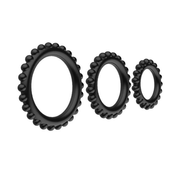 Ерекційні кільця LyBaile TITAN cock ring set Рожеве