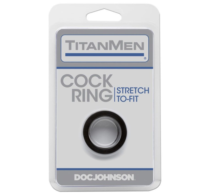 Эрекционное кольцо Doc Johnson Titanmen Tools - Cock Ring - Black