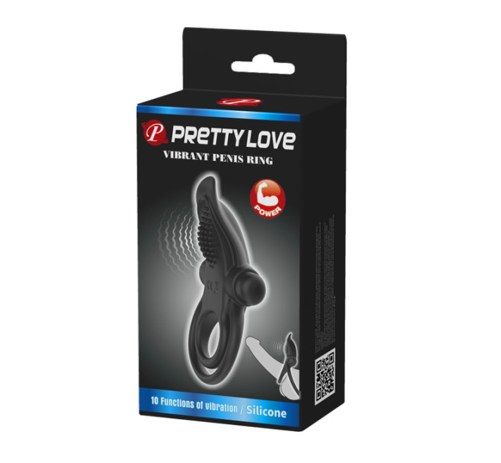 Ерекційне кільце Pretty Love Vibrant Penis Ring Black