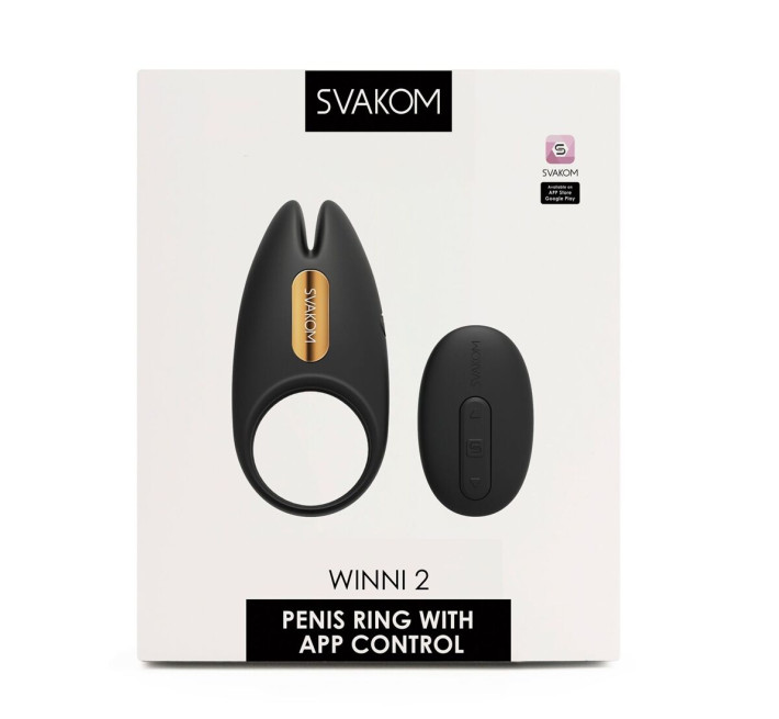 Ерекційне віброкільце Svakom Winni 2, керування зі смартфона, пульт ДК