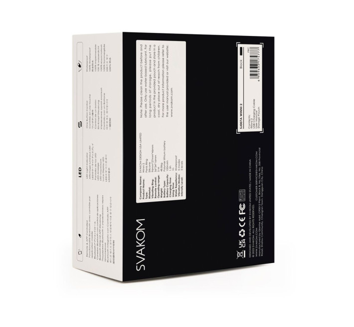 Ерекційне віброкільце Svakom Winni 2, керування зі смартфона, пульт ДК