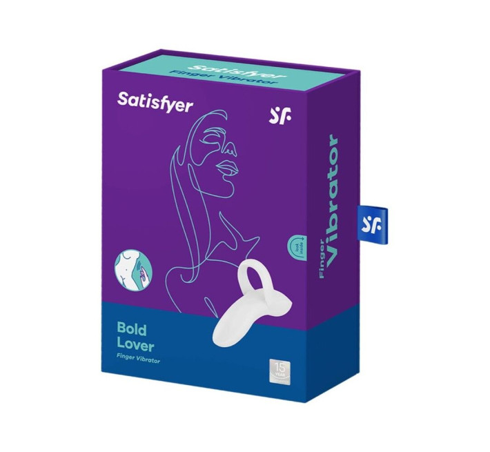 Вібратор на палець Satisfyer Bold Lover White, гнучкий