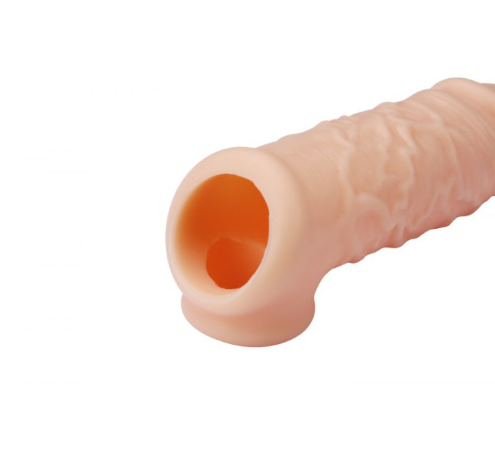 Насадка на пеніс Dreamtoys Realstuff Extender With Ball Strap 5.5