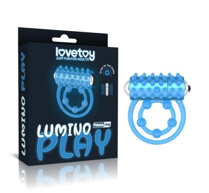 Эрекционное кольцо LoveToy Lumino Play Vibrating Penis Ring 832