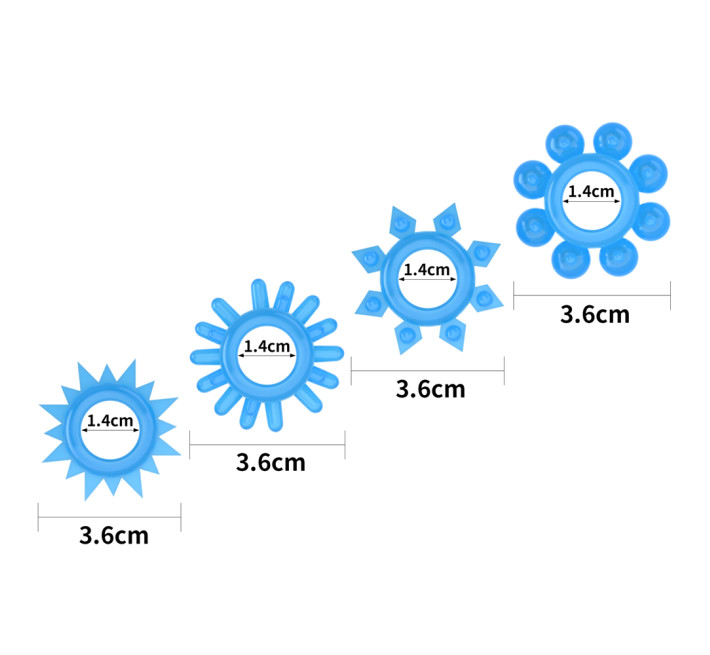 Набір ерекційних кілець LoveToy Lumino Play Penis Ring 825