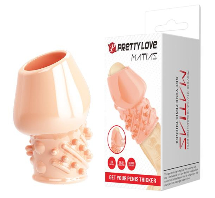 Насадка на член Pretty Love Matias Penis Thicker Flesh