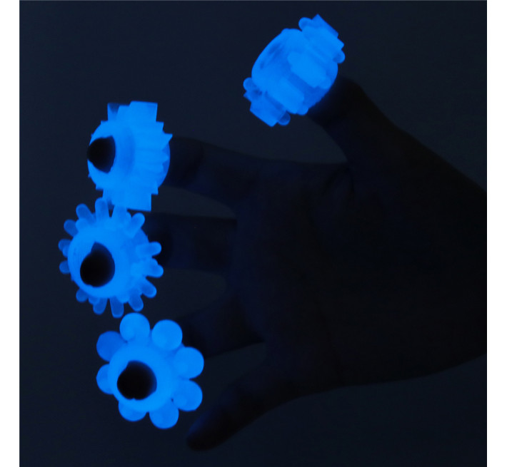 Набір ерекційних кілець LoveToy Lumino Play Penis Ring 825