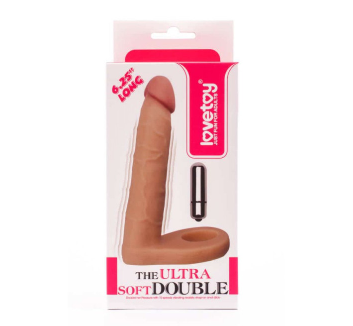 Насадка для подвійного проникнення LoveToy The Ultra Soft Double-Vibrating 2 6,25