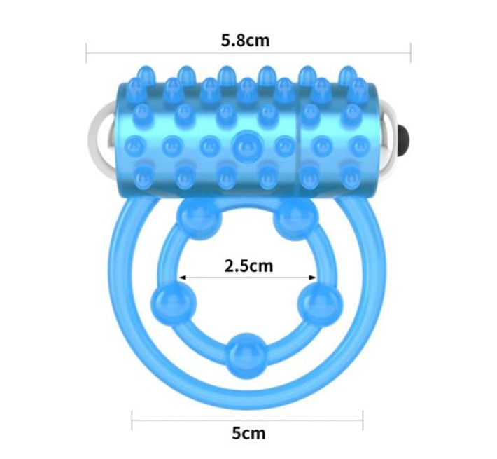Эрекционное кольцо LoveToy Lumino Play Vibrating Penis Ring 832