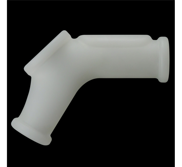 Насадка на член LoveToy Vibrating Silk Knights Ring With Scrotum Sleeve White