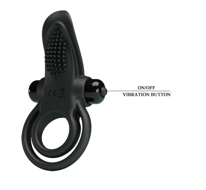 Ерекційне кільце Pretty Love Vibrant Penis Ring Black