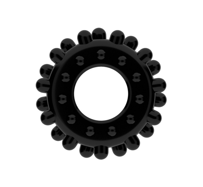 Эрекционное кольцо LoveToy Power Plus Cockring 2 Черное