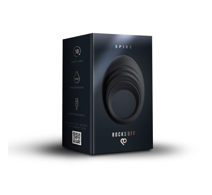 Ерекційне віброкільце Rocks Off Spire, дуже м’яке, 10 режимів