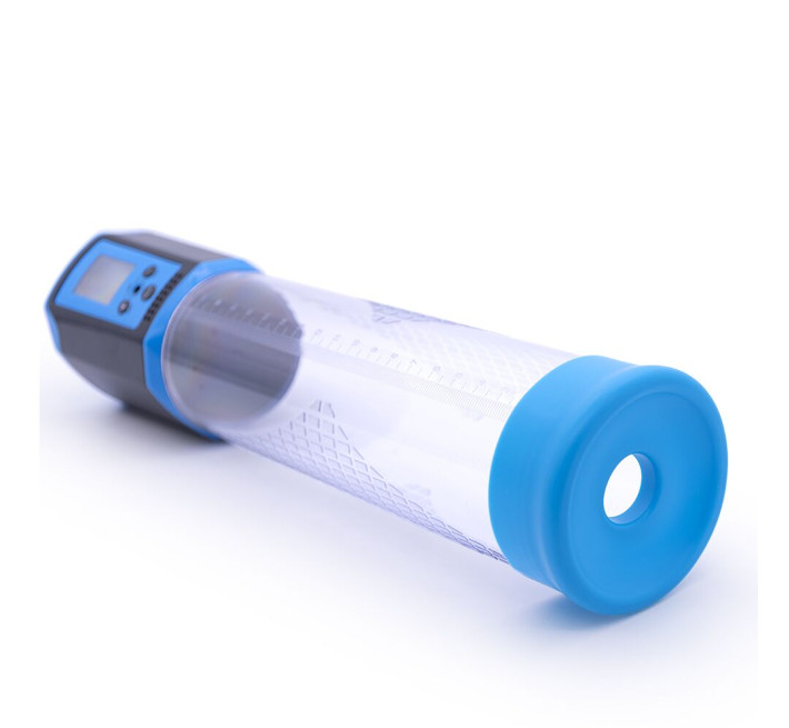 Автоматична вакуумна помпа Men Powerup Passion Pump Blue, LED-табло, перезаряджувана, 8 режимів